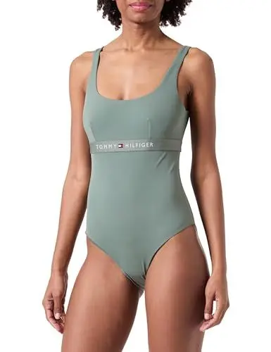 Produktbild: Tommy Hilfiger One Piece (EXT Sizes) Regulär Damen, Grün (Stonewash Green), S