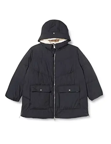 Produktbild: Tommy Hilfiger Damen CRV Chev Sorona Teddylined Coat WW0WW37532 Gepolsterte Mäntel, Blau (Desert Sky), 48