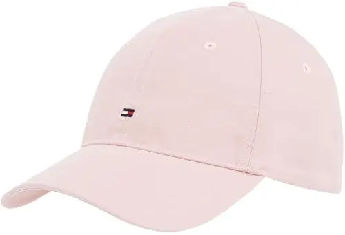 Produktbild: Tommy Hilfiger Damen Cap Essential Flag Soft aus Baumwolle, Rosa (Foggy Pink), Einheitsgröße
