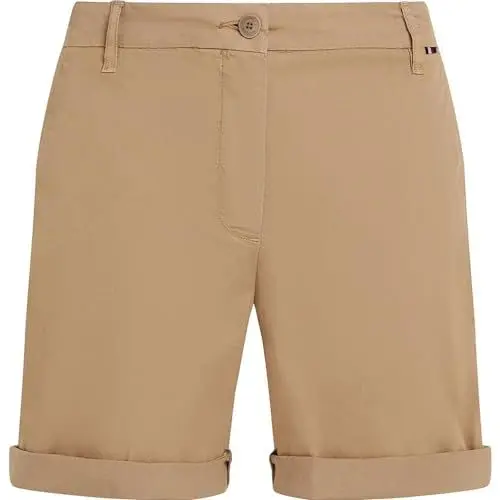 Produktbild: Tommy Hilfiger Damen Chino Shorts Kurz, Beige (Beige), 40