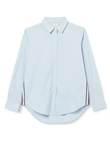 Produktbild: Tommy Hilfiger Damen Cotton N Relaxed Monica Ls Hemden/gewebte Oberteile, Breezy Blue, 38
