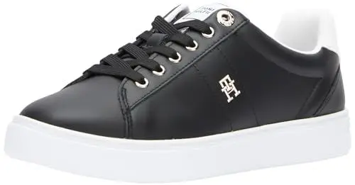 Produktbild: Tommy Hilfiger Damen Court-Sneaker Schuhe, Schwarz (Black), 37 EU
