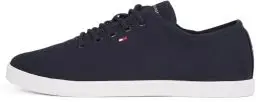 Produktbild: Tommy Hilfiger Damen Cupsole Sneaker Canvas Lace Up Elegant, Blau (Space Blue), 37