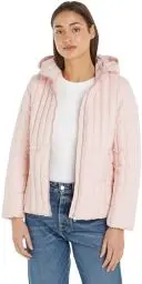 Produktbild: Tommy Hilfiger Damen Daunenjacke mit Kapuze, Rosa (Whimsy Pink), XXS