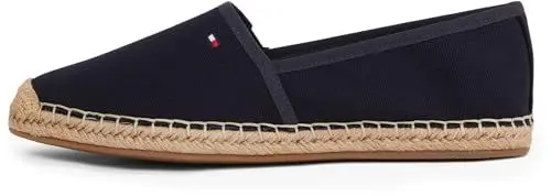 Produktbild: Tommy Hilfiger Damen Espadrilles Flag Canvas mit Logo, Blau (Space Blue), 36