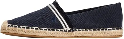 Produktbild: Tommy Hilfiger Damen Espadrilles Fringe Canvas Closed mit Logo, Blau (Space Blue), 40