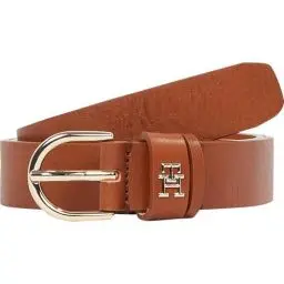 Produktbild: Tommy Hilfiger Damen Gürtel Essential Effortless 2,5 cm Ledergürtel, Braun (Cognac), 80 cm