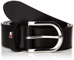 Produktbild: Tommy Hilfiger Damen Gürtel New Danny Belt Ledergürtel, Schwarz (Masters Black), 85 cm