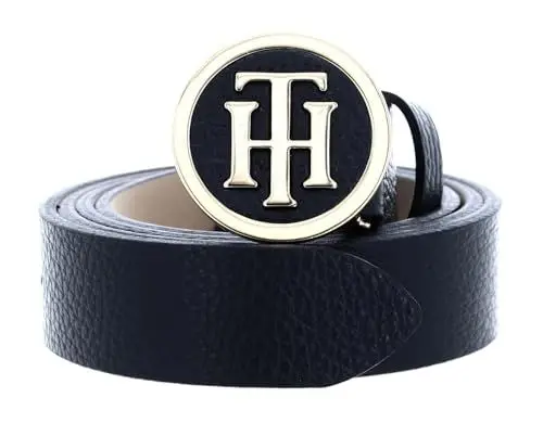 Produktbild: Tommy Hilfiger TH ROUND BUCKLE BELT 3.0 Gürtel Damen, Schwarz (Black), 100