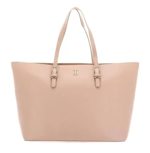 Produktbild: Tommy Hilfiger Damen Handtasche TH Timeless Med Tote aus Kunstleder, Beige (Sandrift), Onesize