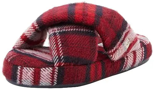 Produktbild: Tommy Hilfiger Damen Home Slipper FW0FW07608 Hausschuhe, Rot (Tartan Check), 38 EU