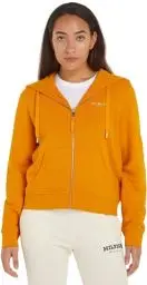 Produktbild: Tommy Hilfiger Damen Hoodie mit Reißverschluss 1985 Zipper, Orange (Rich Ochre), L