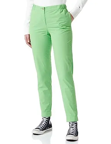 Produktbild: Tommy Hilfiger Damen Hose 1985 Tapered Baumwolle, Grün (Spring Lime), 36