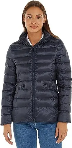 Produktbild: Tommy Hilfiger Damen Jacke Padded Global Stripe Jacket Übergangsjacke, Blau (Desert Sky), M
