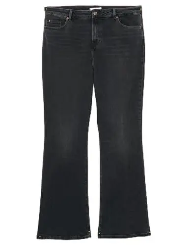 Produktbild: Tommy Hilfiger Damen Jeans Hose Bootcut Fit, Schwarz (IRI), 48