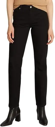 Produktbild: Tommy Hilfiger Damen Jeans Hose Classic Straight Leg Fit, Schwarz (Black), 28W/30L