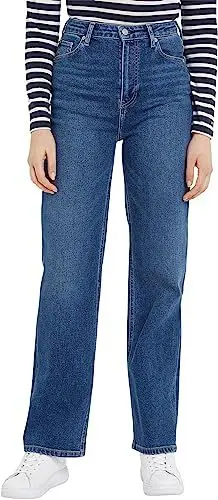 Produktbild: Tommy Hilfiger Damen Jeans Relaxed Straight Stretch, Blau (Jane), 25W / 28L