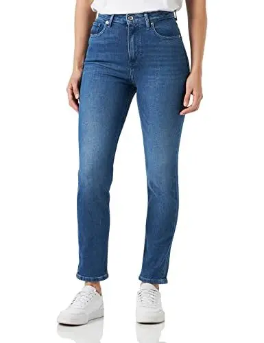 Produktbild: Tommy Hilfiger Damen Jeans Slim Cigarette High Waist, Blau (Suki), 30W / 30L