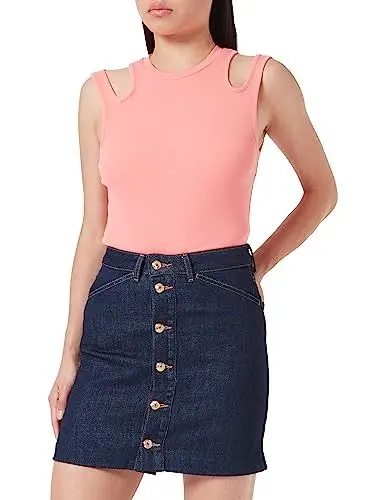 Produktbild: Tommy Hilfiger Damen Jeansrock Denim Mini Skirt Kurz, Blau (Nala), 38