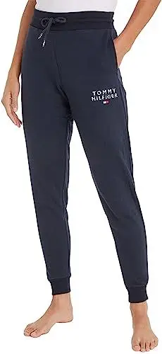 Produktbild: Tommy Hilfiger Damen Jogginghose Sweatpants Lang, Blau (Desert Sky), L