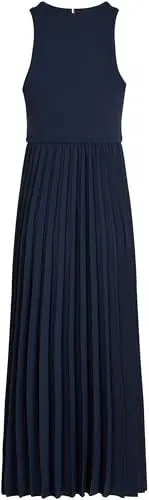 Produktbild: Tommy Hilfiger Damen Kleid Midi Dress Ärmellos, Blau (Dark Night Navy), 3XL