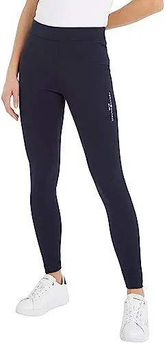 Produktbild: Tommy Hilfiger Damen Leggings Slim Sport, Blau (Desert Sky), L