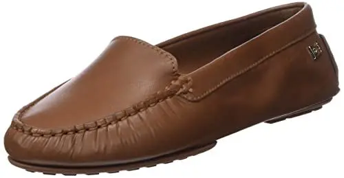 Produktbild: Tommy Hilfiger Damen Loafer Essential Chic Mocassin Slipper, Braun (Winter Cognac), 36
