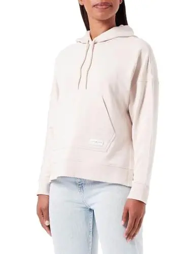 Produktbild: Tommy Hilfiger Damen Long Hoodie UW0UW04783 Schwere Strickwaren, Beige (Chasmere Creme), XL