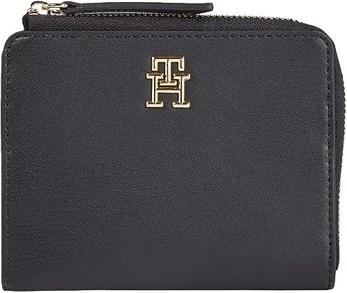 Produktbild: Tommy Hilfiger Damen TH Feminine MED Slim Wallet, Schwarz, OS, Schwarz