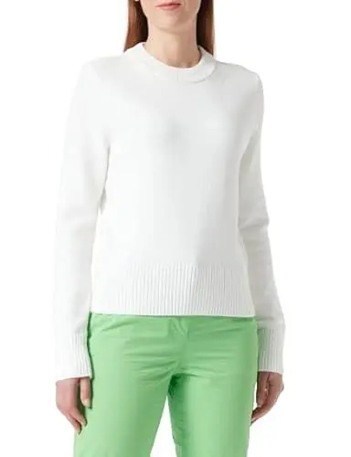Produktbild: Tommy Hilfiger Damen Pullover 1985 Strickpullover, Weiß (Ecru), L