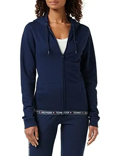 Produktbild: Tommy Hilfiger Damen Schlafanzugoberteil, Entspannt, Polyester, Navy Blazer, XS