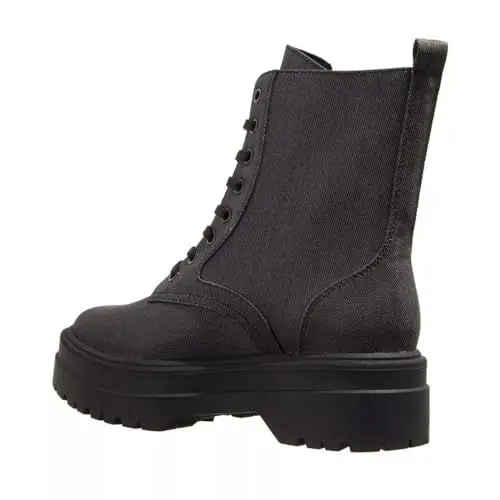 Produktbild: Tommy Hilfiger Damen Stiefel Feminine Essential Canvas Boot Stiefeletten, Schwarz (Black), 36