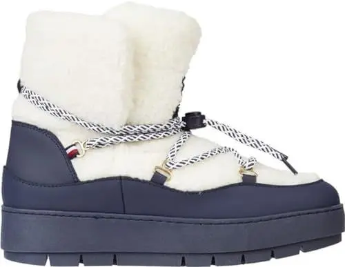 Produktbild: Tommy Hilfiger Damen Stiefel Winterstiefel, Blau (Space Blue), 42 EU