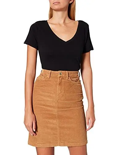 Produktbild: Tommy Hilfiger Damen Straight Cord HW Skirt Rock, Landschaft Khaki, 32