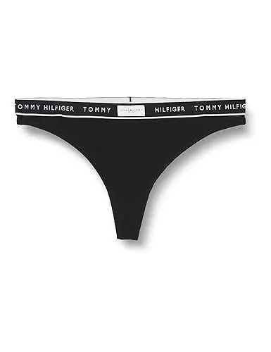 Produktbild: Tommy Hilfiger Damen String Thong Tanga, Schwarz (Black), XL