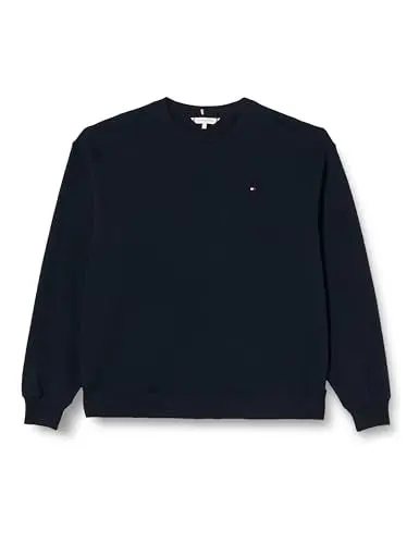Produktbild: Tommy Hilfiger Damen Sweatshirt Reg Flag On Chest Swtshrt ohne Kapuze, Blau (Desert Sky), L