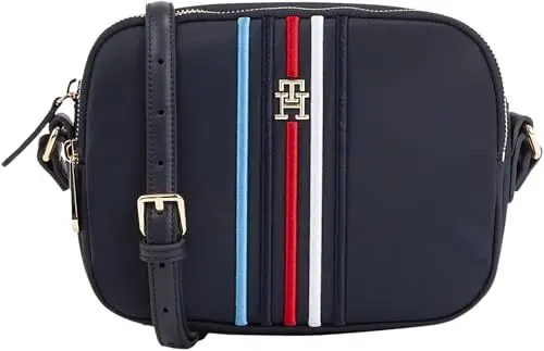 Produktbild: Tommy Hilfiger Damen Umhängetasche Poppy Crossover Klein, Blau (Space Blue), Einheitsgröße