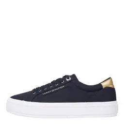 Produktbild: Tommy Hilfiger Damen Vulcanized Sneaker Canvas Schuhe, Mehrfarbig (Space Blue), 40 EU