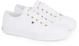 Produktbild: Tommy Hilfiger ESSENTIAL NAUTICAL SNEAKER Vulkanisierte Sneaker Damen, Weiß (White), 40 EU