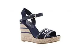 Produktbild: Tommy Hilfiger SEASONAL WEBBING WEDGE Wedge-Espadrilles Damen, Blau (Space Blue), 41 EU