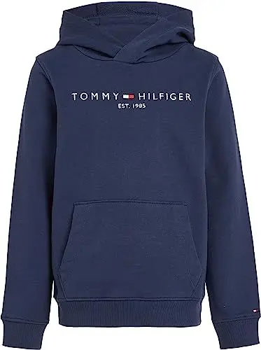 Produktbild: Tommy Hilfiger ESSENTIAL HOODIE Hoodies Unisex Kinder, Blau (Twilight Navy), 12 jahre