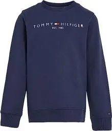 Produktbild: Tommy Hilfiger Kinder Unisex Sweatshirt Essential ohne Kapuze, Blau (Twilight Navy), 12 Monate