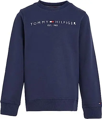 Produktbild: Tommy Hilfiger Kinder Unisex Sweatshirt Essential ohne Kapuze, Blau (Twilight Navy), 12 Monate