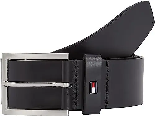 Produktbild: Tommy Hilfiger Herren Gürtel Hampton 4.0 Ledergürtel, Schwarz (Black), 105