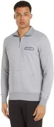 Produktbild: Tommy Hilfiger Herren Sweatshirt mit Reißverschluss Halber Zipper, Grau (Light Grey Heather), XXXL