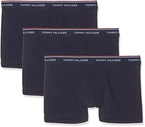 Produktbild: Tommy Hilfiger Herren Boxershorts Trunks Unterwäsche, Mehrfarbig (Peacoat), L