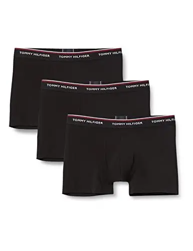 Produktbild: Tommy Hilfiger Herren Boxershorts Trunks Unterwäsche, Mehrfarbig (Black), L