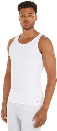 Produktbild: Tommy Hilfiger Herren 3er Pack Tank Tops aus Baumwolle, Mehrfarbig (Black/White/Zinc Alloy), XXL