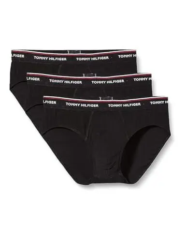 Produktbild: Tommy Hilfiger Herren 3er Pack Unterhosen Briefs Unterwäsche, Schwarz (Black), L