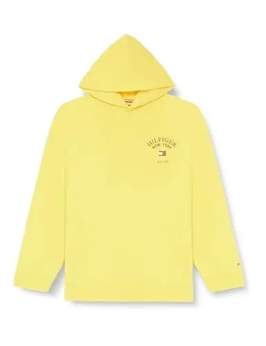 Produktbild: Tommy Hilfiger Herren BT-Arched Varsity Hoody-B MW0MW35042 Hoodies, Gelb (Eureka Yellow), 3XL